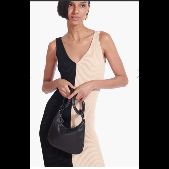 STAUD Zeta Mini leather bracelet bag in Black—NWT - Picture 3 of 17